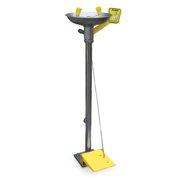 CAMFLO Eye Wash, Pedestal, Hand and Foot Operated